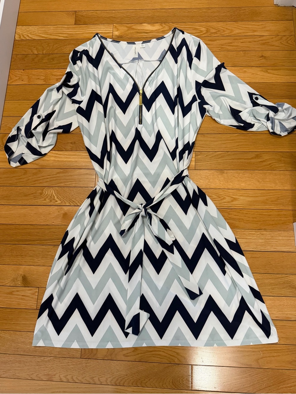 Chevron Print Dress